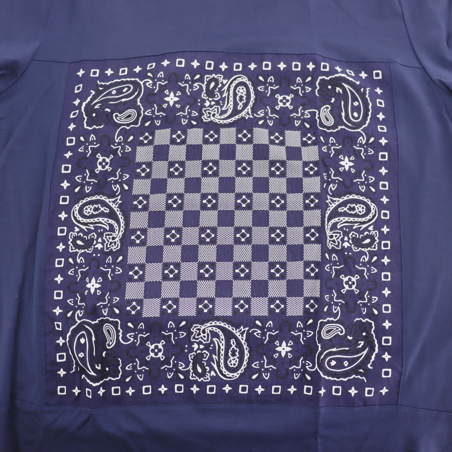 LOUIS VUITTON LV Short Sleeve T-shirt Cotton Navy Size L #AG316