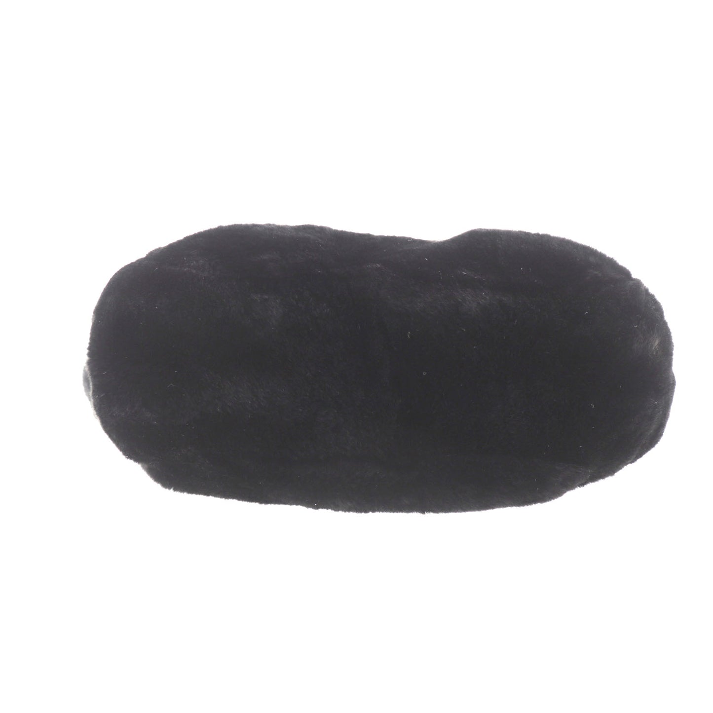 CHANEL Shoulder Handbag Black fur #EC471