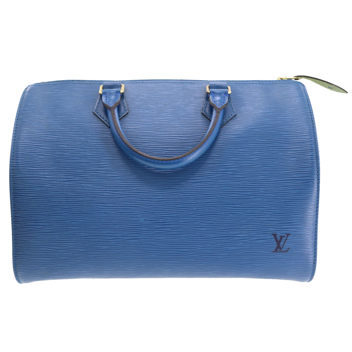 Louis Vuitton LV Speedy 30 HandBag Epi Leather Blue M43005 #BY107