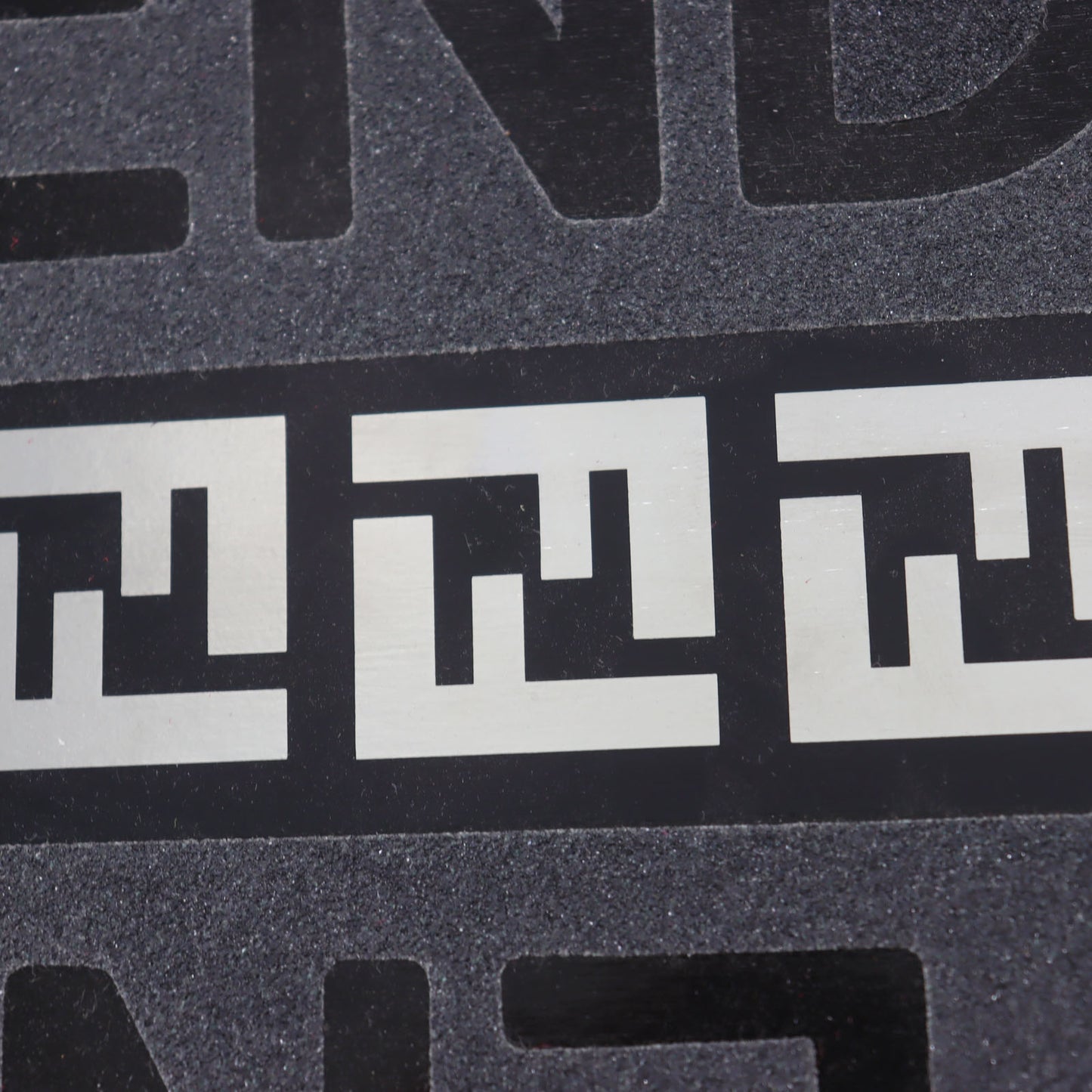 FENDI Skateboard Deck Street Black Zucca Logos #CR730