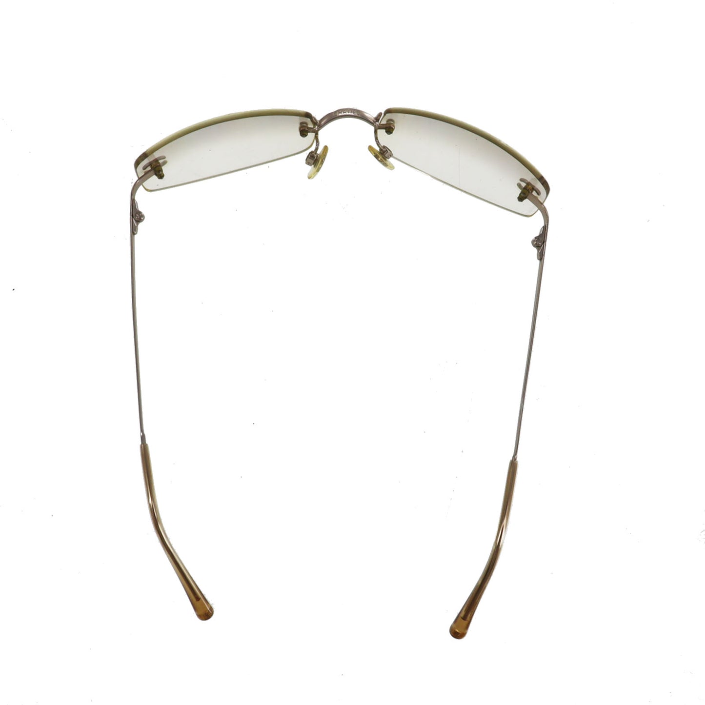 CHANEL Used CC Logos Sunglasses Gray Clear Eye Wear c194/61 54◻︎19 #CY850