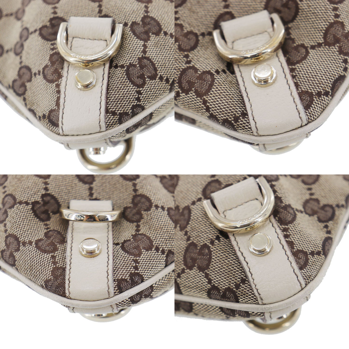 GUCCI Original GG Canvas Abbey Crossbody Shoulder Bag Brown #EB80