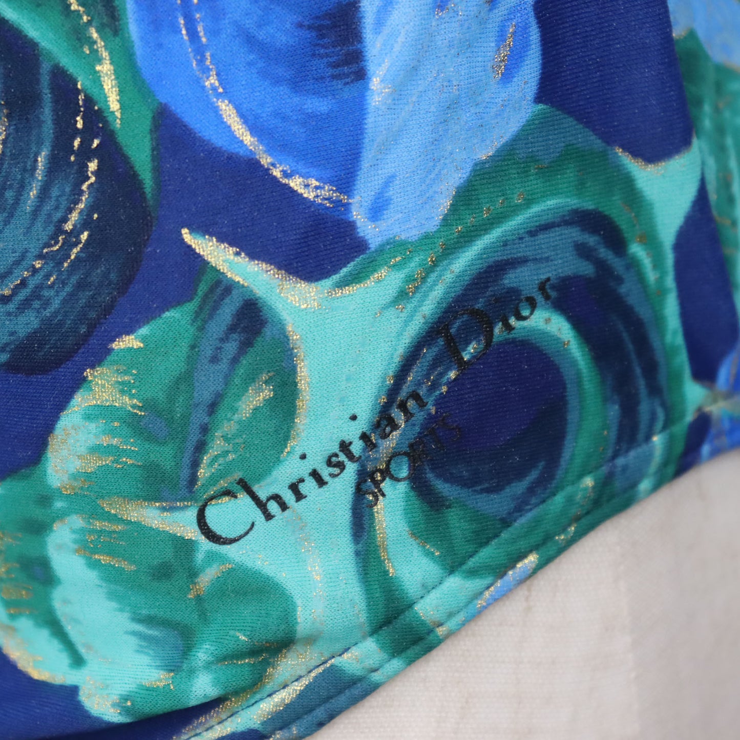 Dior Swimwear Swimsuit Blue Seashell Nylon Polyurethane Size L #AG674