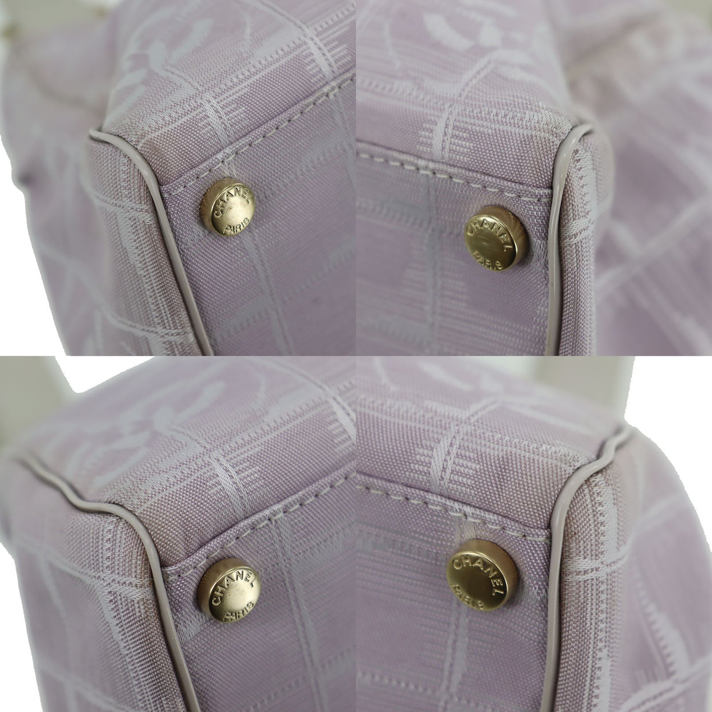 CHANEL New Travel Line Baby Pink Tote Handbag Nylon #CN8