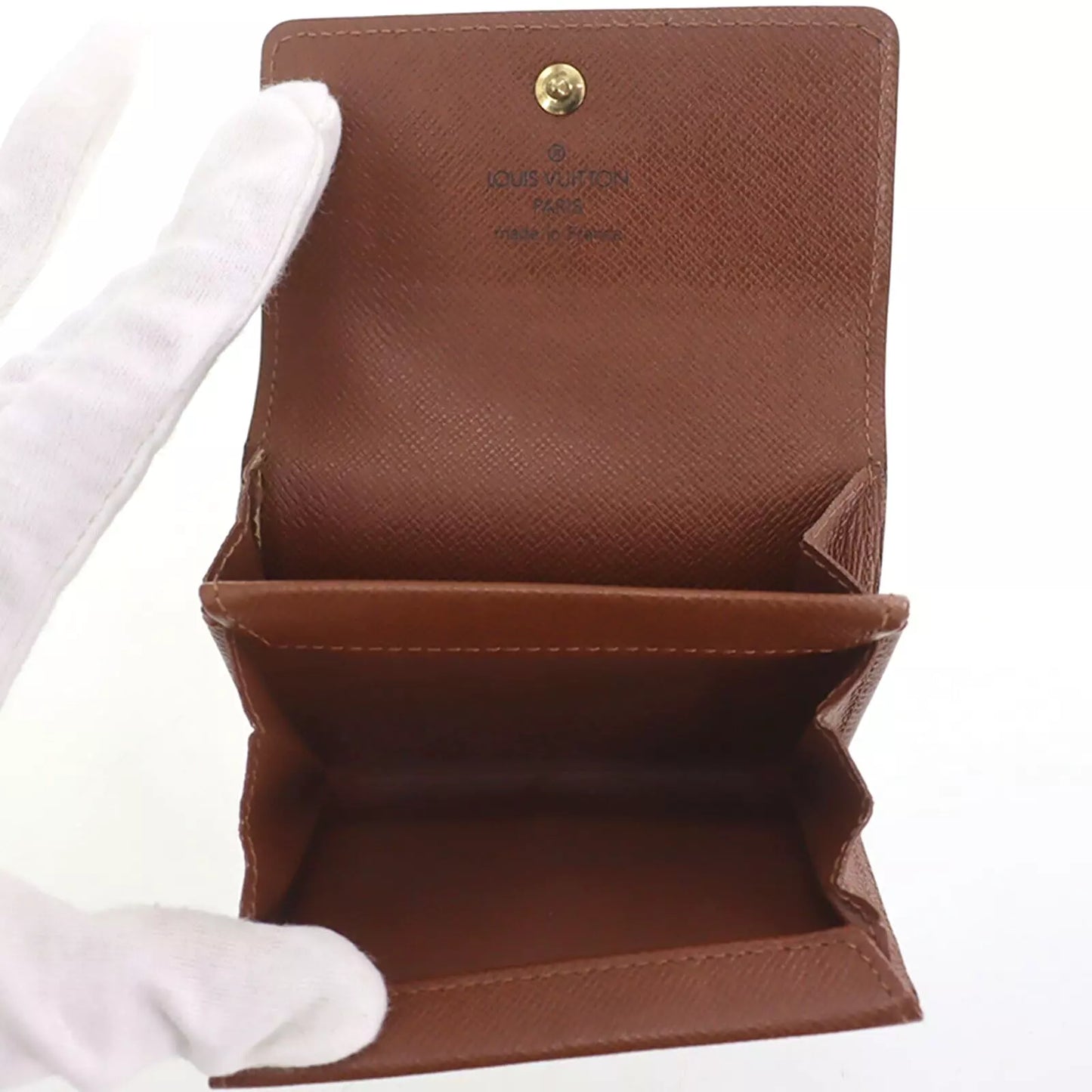 Louis Vuitton LV Porte Monnaie Plat Coin Wallet Monogram M61930 #CN605