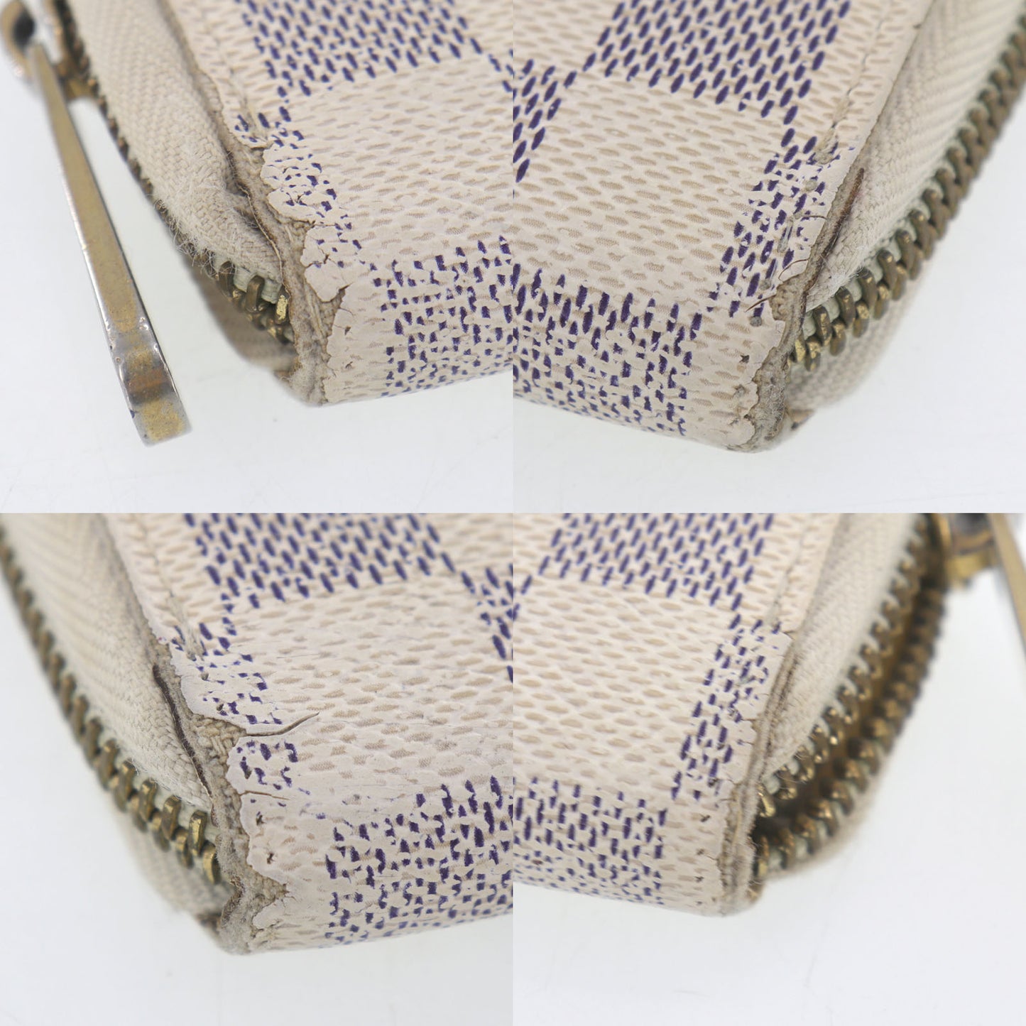 Louis Vuitton LV Zippy Wallet Damier Azur N63503 Vintage #AG510