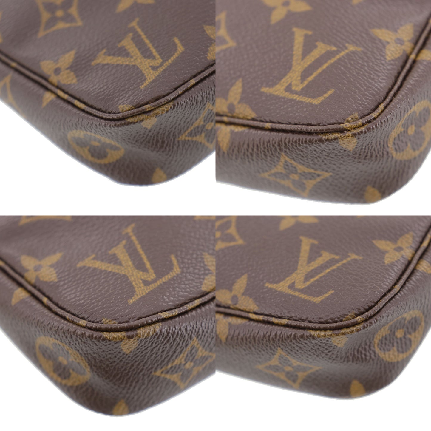 LOUIS VUITTON LV Pochette Accessories Monogram Pouch Handbag M51980 #ED878
