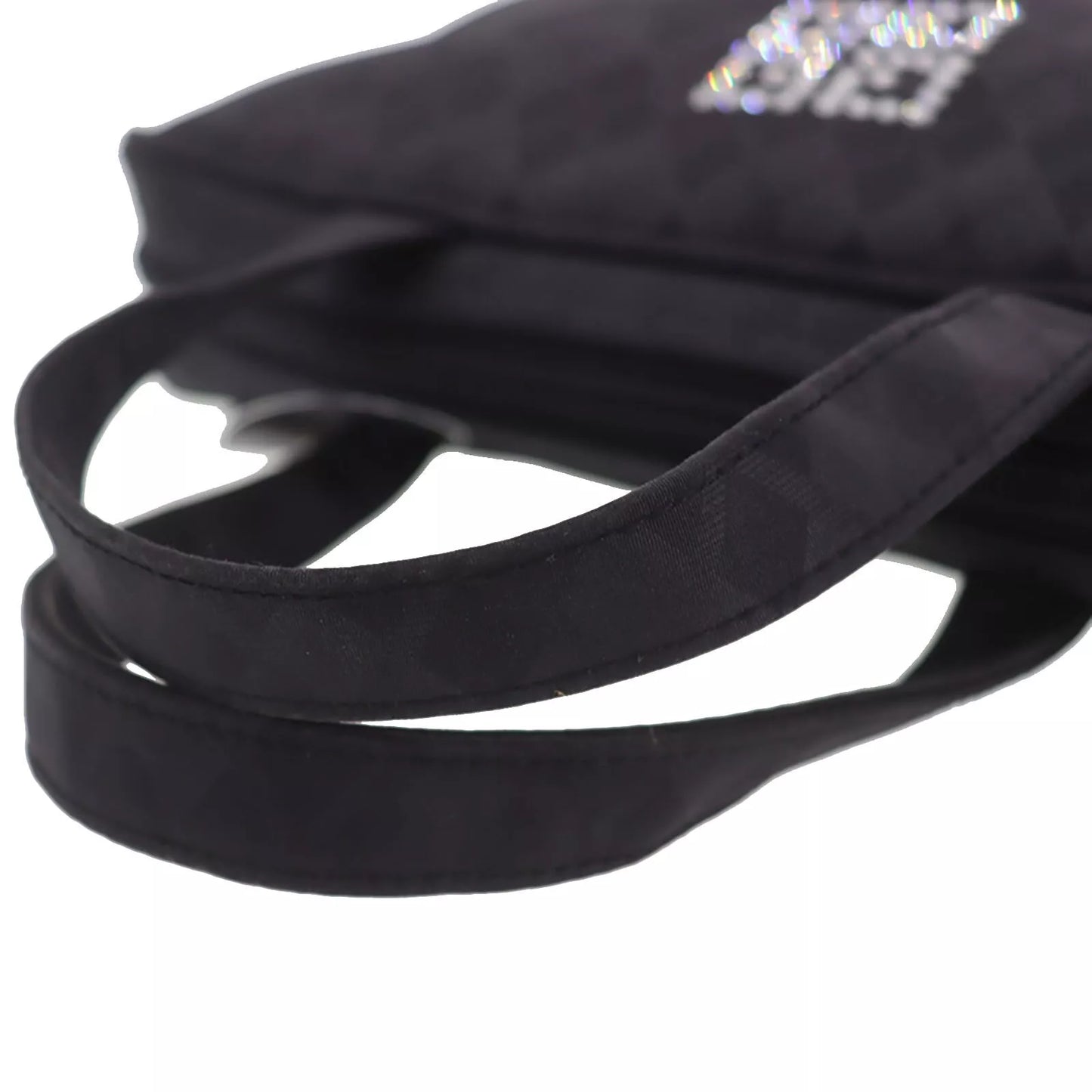 GIVENCHY Handbag Nylon Canvas Black China #AH91