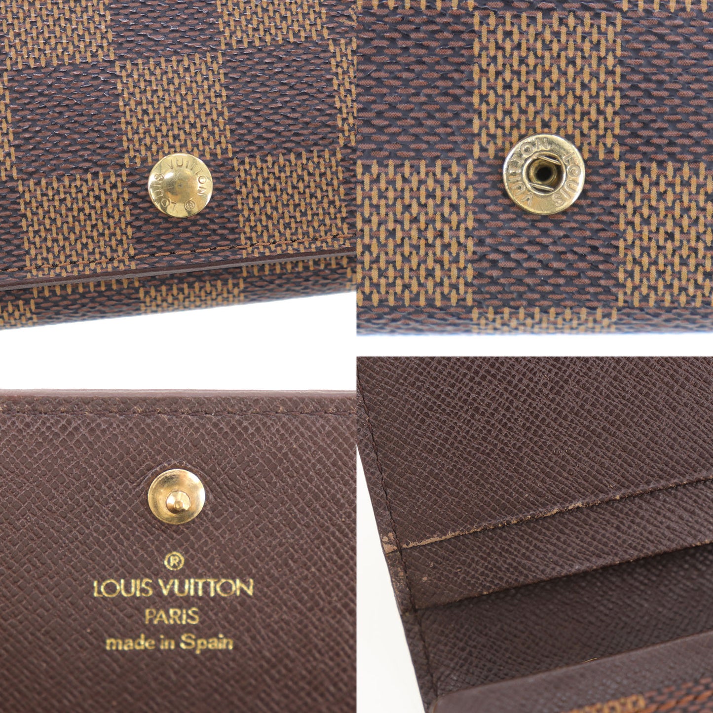 Louis Vuitton LV Damier Bifold Wallet Portemonnaie Billets Tresor N61730 #CS976