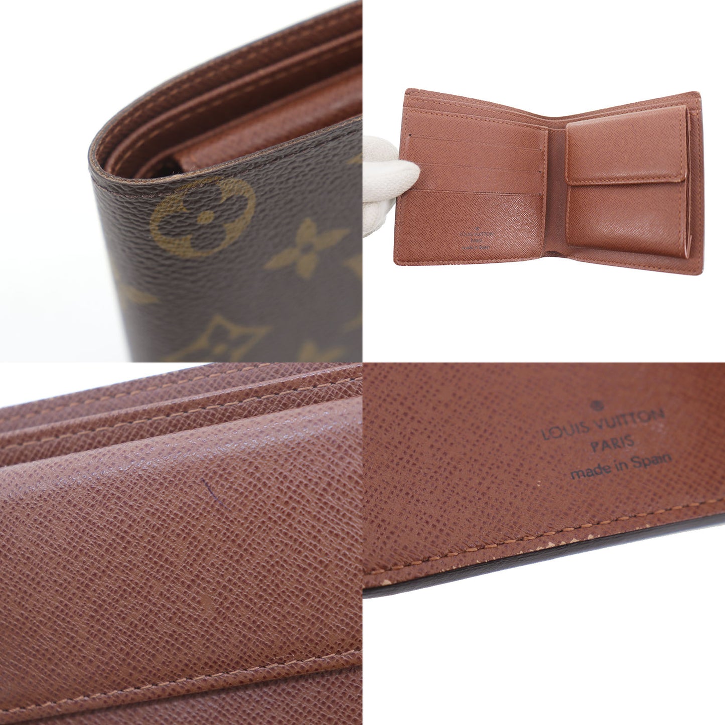 Louis Vuitton LV Bifold Wallet Monogram Brown M61665 #ED367