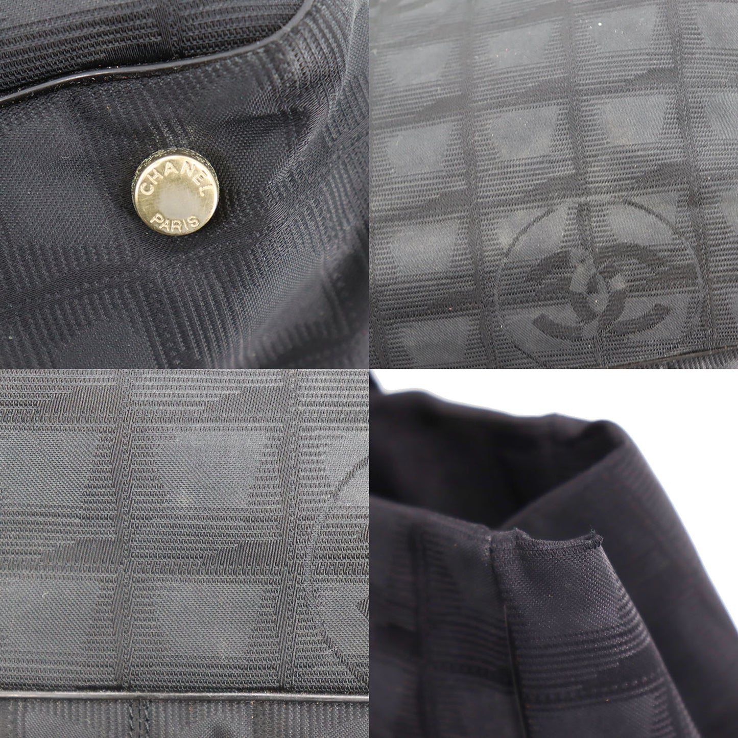 CHANEL New Travel Line Shoulder Tote Bag Nylon #CK488