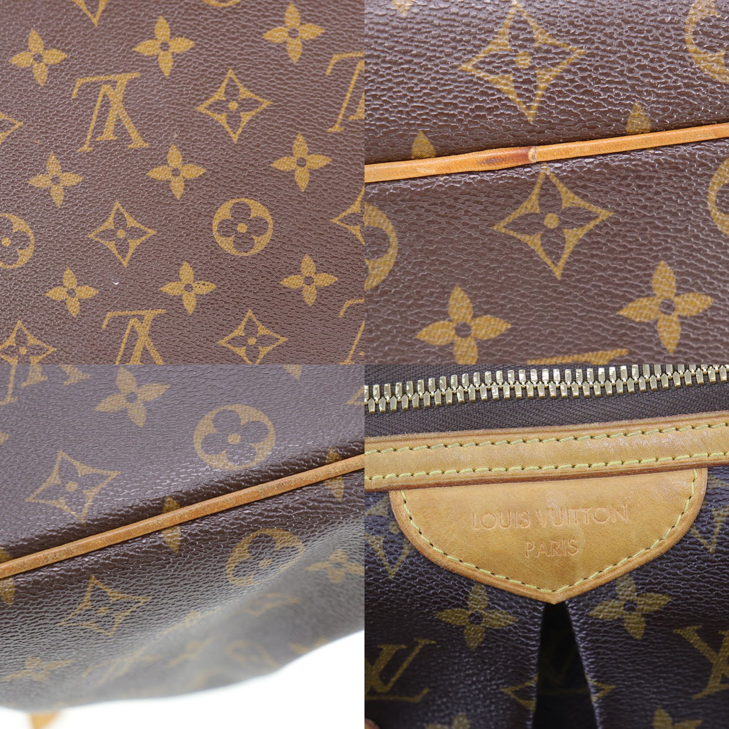 LOUIS VUITTON LV Palermo GM Shoulder Tote Bag Monogram M40146 #AH416