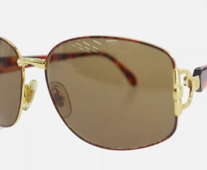 GUCCI Used Sunglasses Brown Gold Eye Wear 59□16 GG2266/N/S #EA474 S