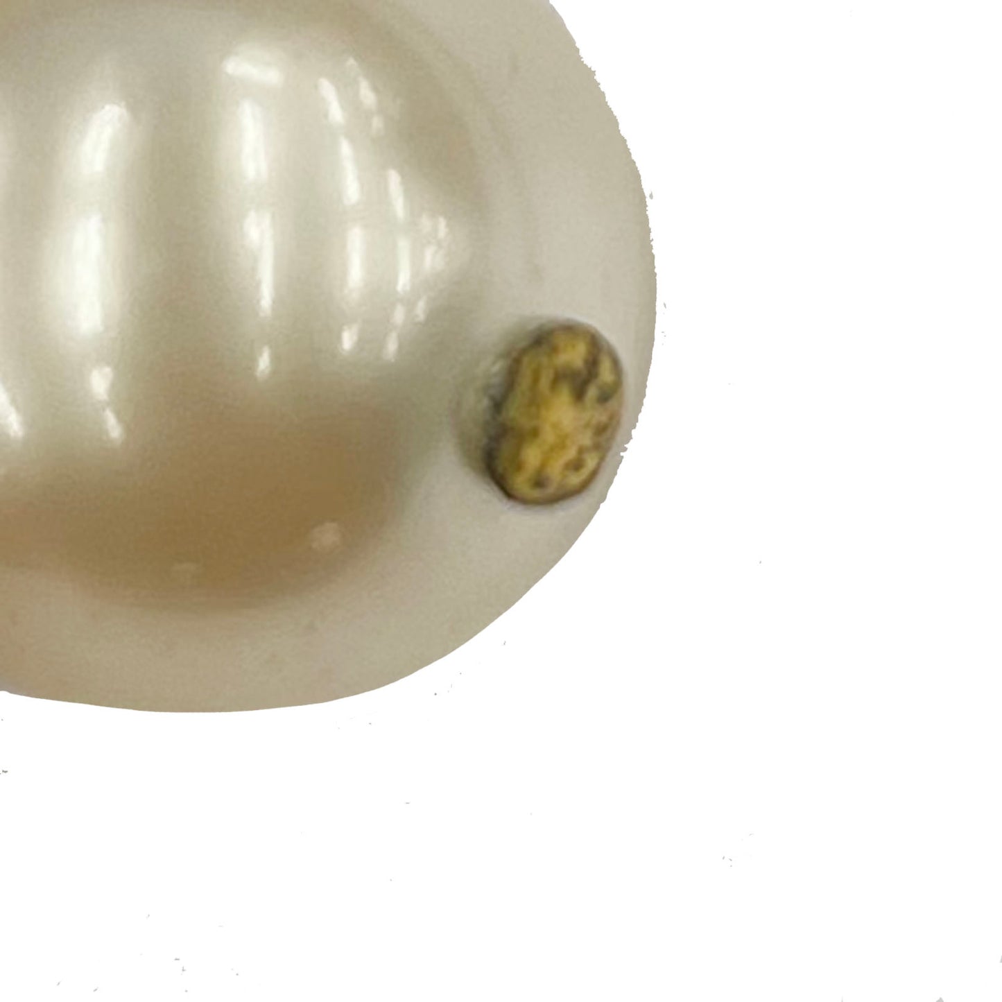 CHANEL CC Logos Pearl Earrings Clip-On 97P #AG5