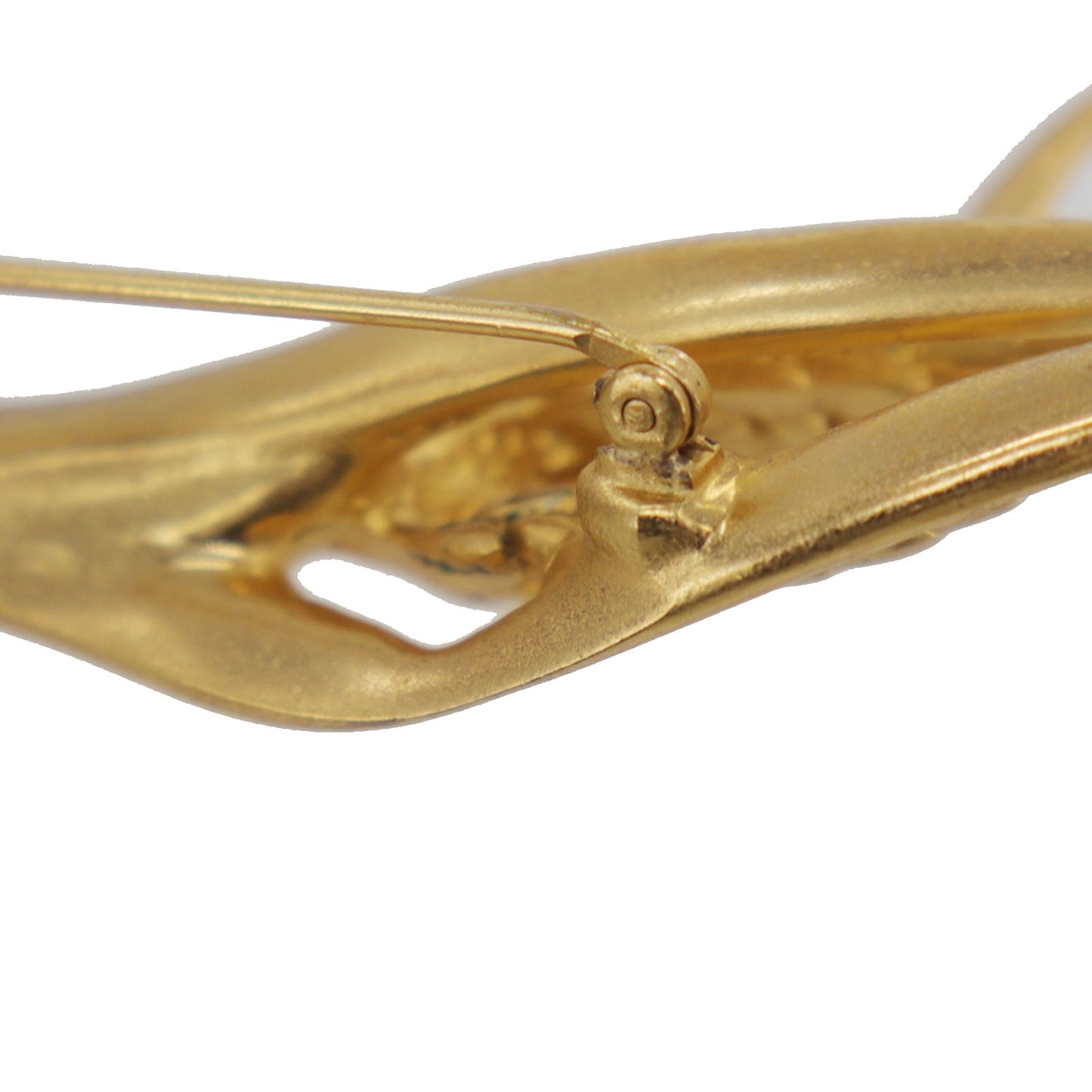 CHANEL Rice Ear Motif Pin Brooch Gold Plated 99P #DA607