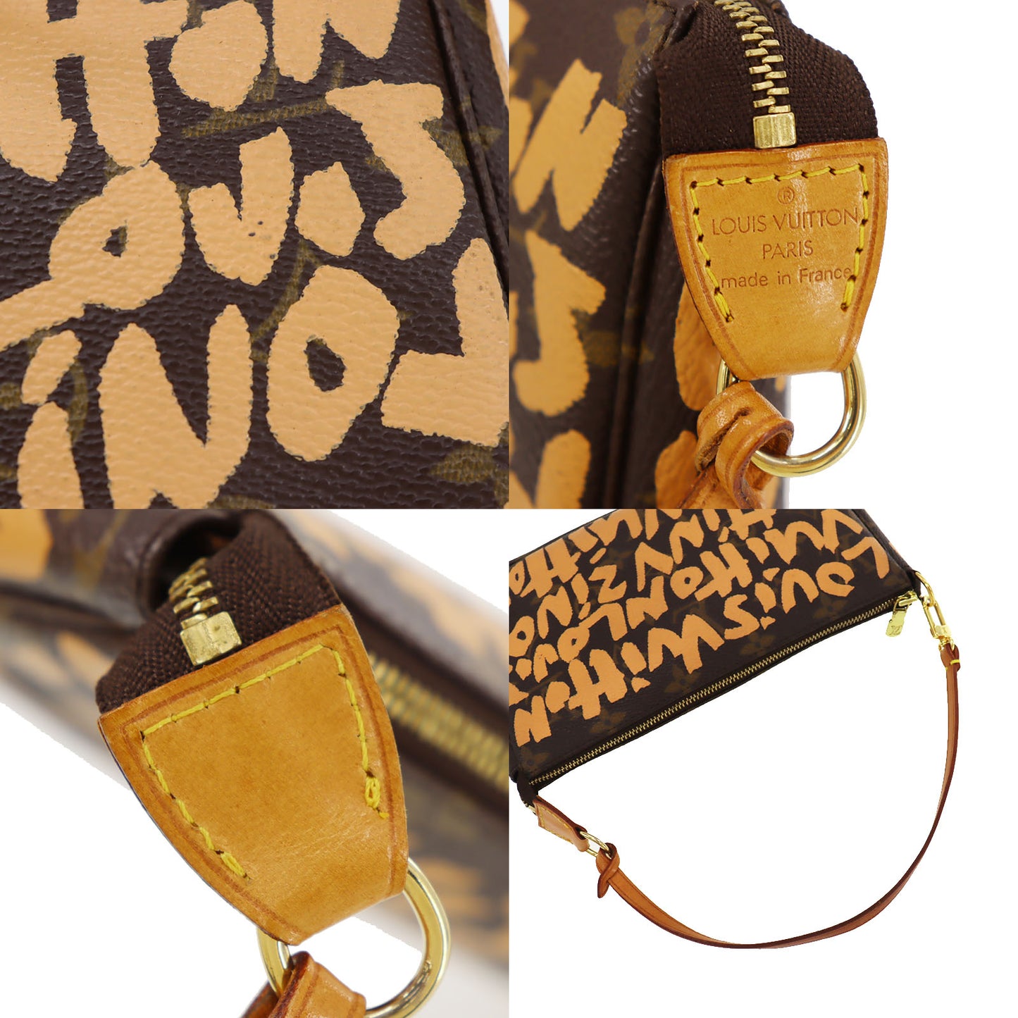 LOUIS VUITTON LV Pochette Accessories Graffiti Pouch Bag M92193 #CK360