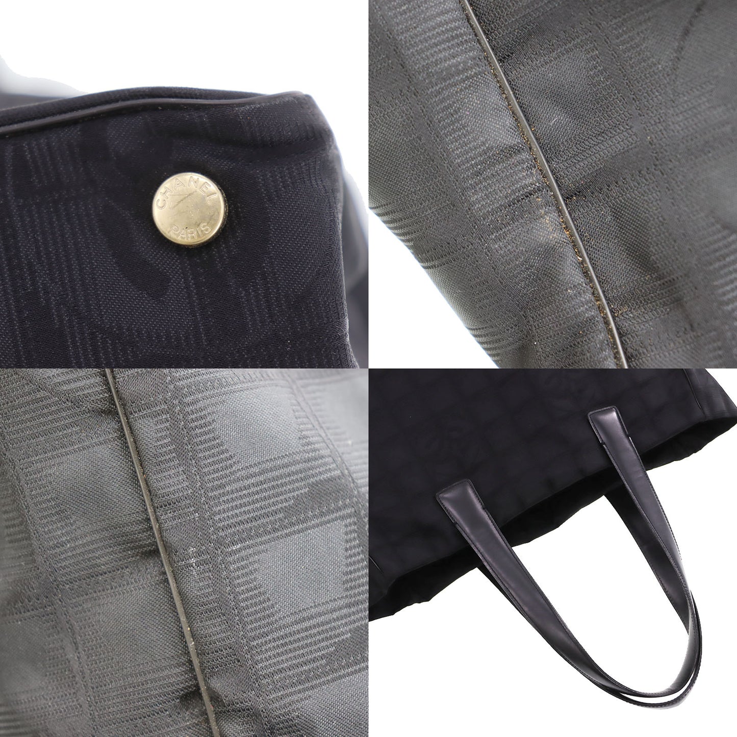 CHANEL New Travel Line Shoulder Tote Bag Nylon JUNK #CK487