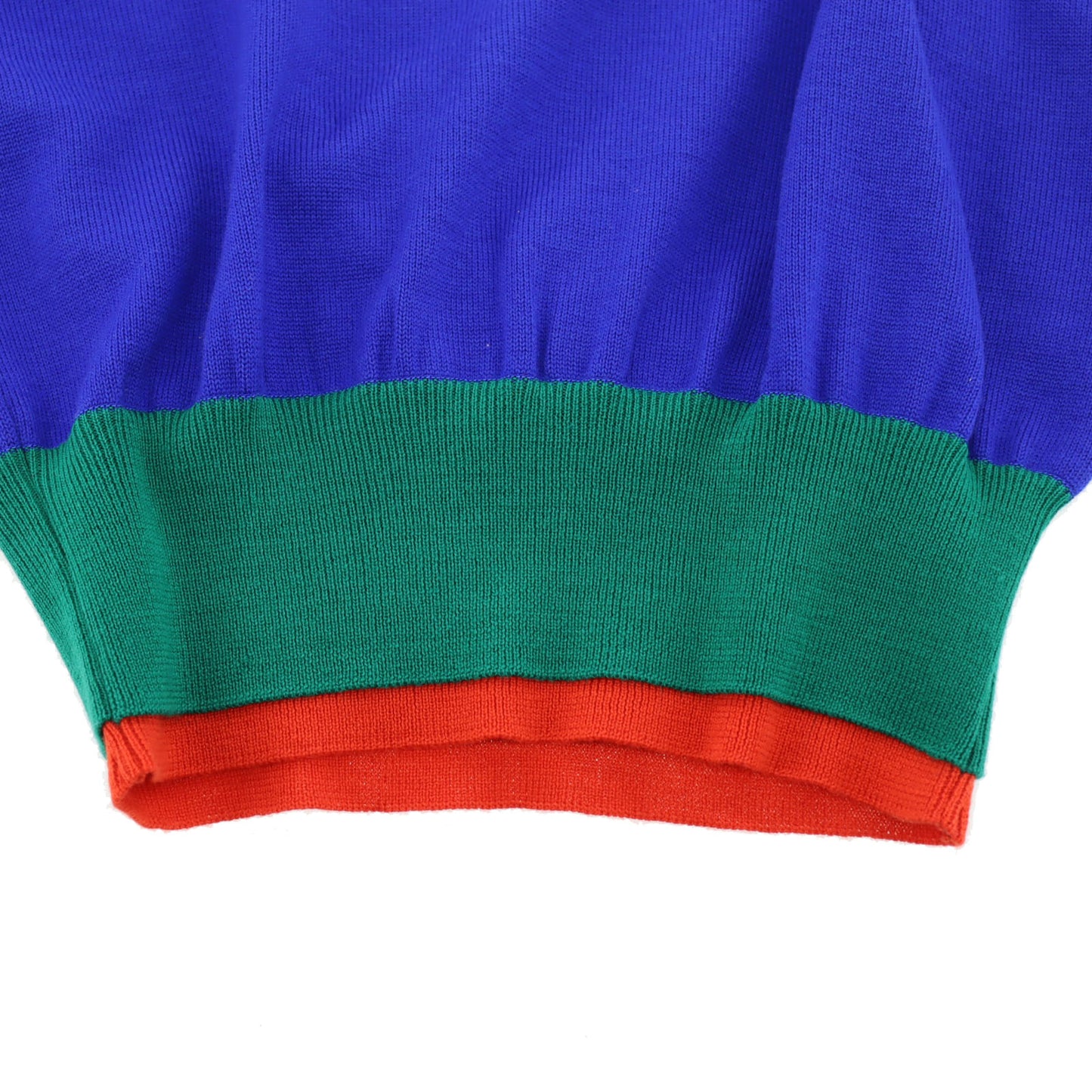Yves Saint Laurent Long Sleeve Blue Knit Size M 100% Wool #AH144