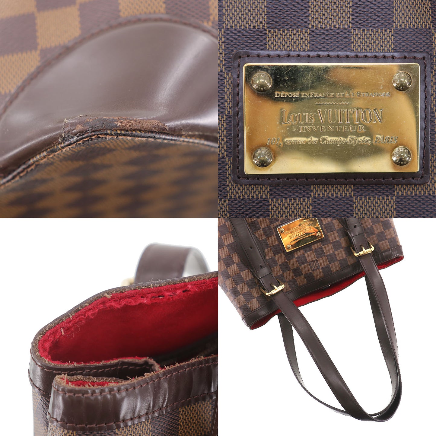 LOUIS VUITTON LV Hampstead GM Tote Bag Damier N51203 #EH351