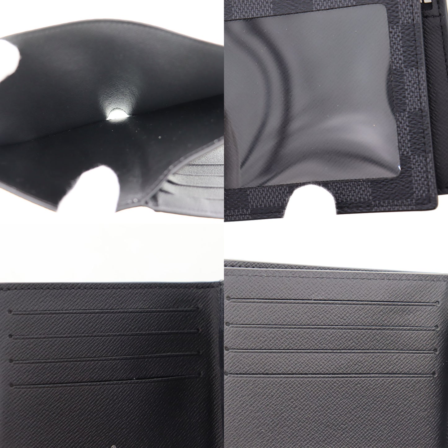 LOUIS VUITTON LV Damier Graphite Portefeiulle Amerigo Wallet N60053 #AG670