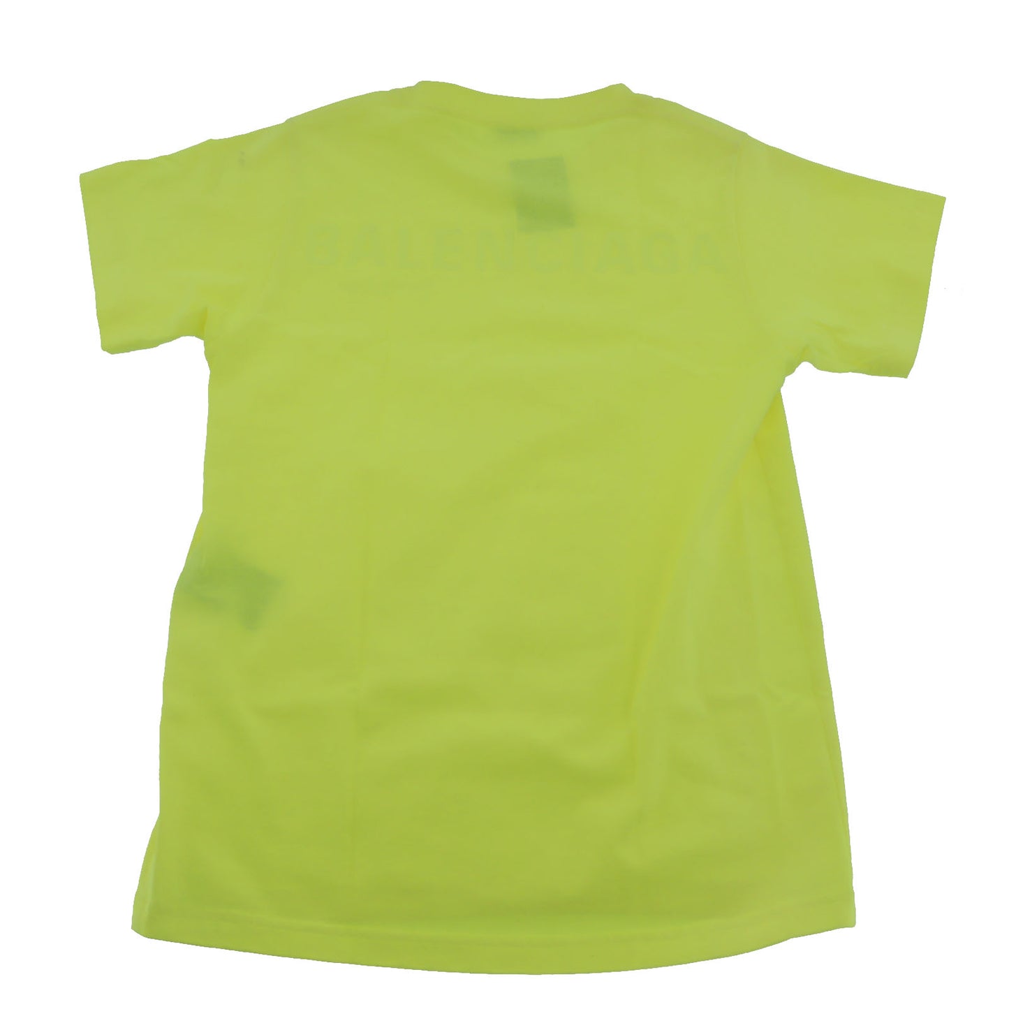 BALENCIAGA Short Sleeve T-shirt Tops XS Gluorescent Yellow #AH677
