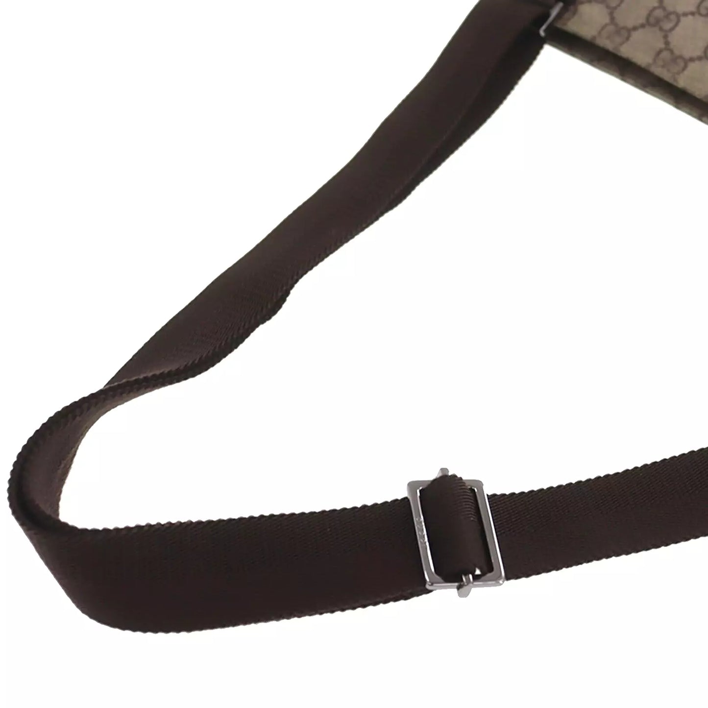 GUCCI GG Plus Shoulder Bag Crossbody Brown PVC Leather #CF544