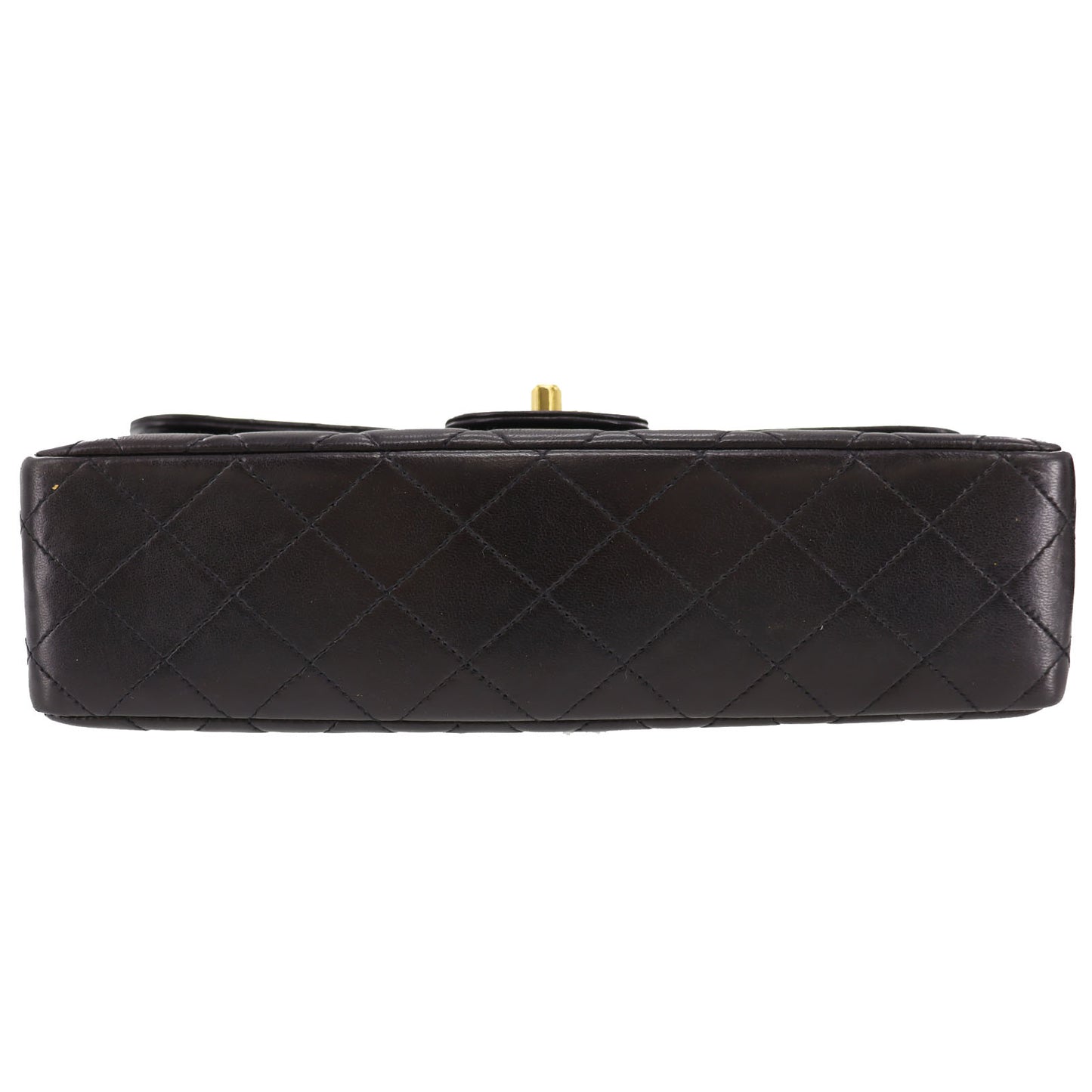 CHANEL HandBag Matelasse Pair Lambskin Leather Black #BU943