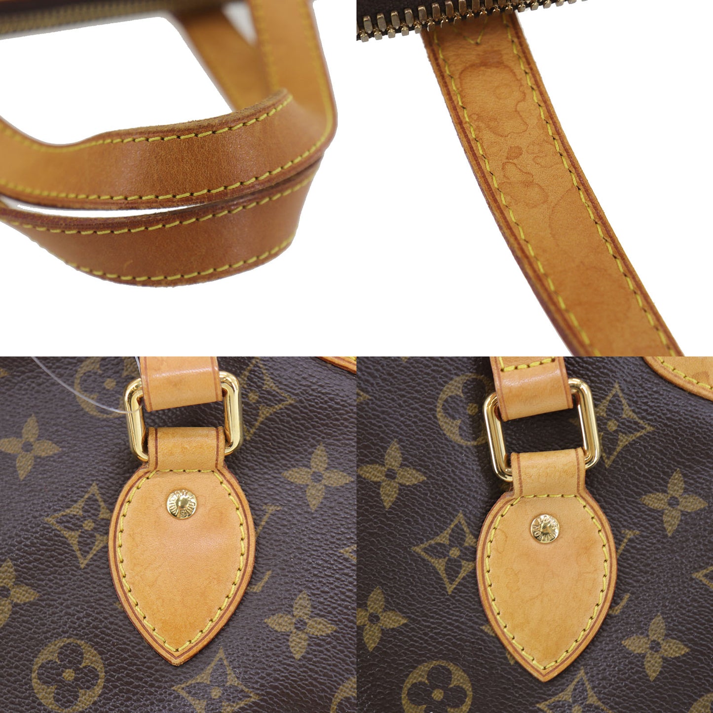 Louis Vuitton LV M40145 Monogram 2way Tote Handbag Palermo PM #CK945