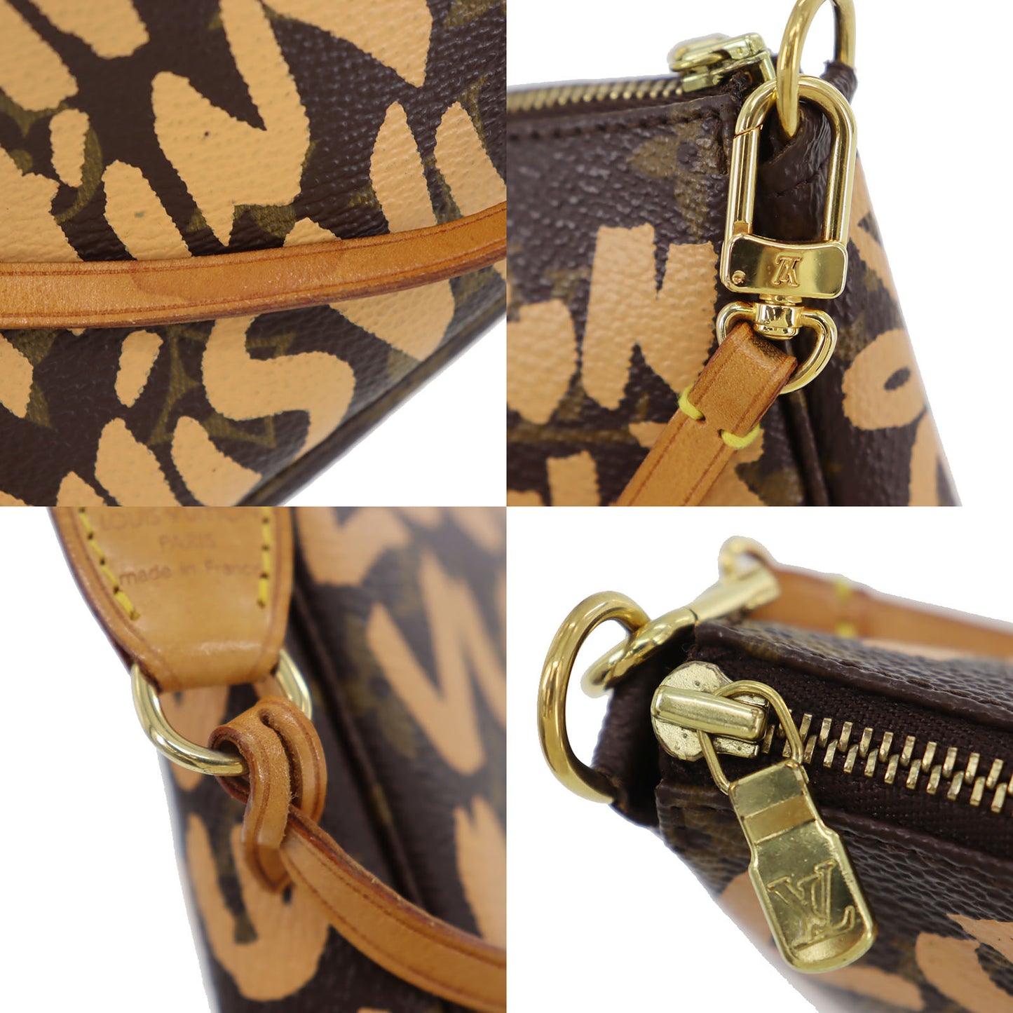 LOUIS VUITTON LV Pochette Accessories Graffiti Pouch Bag M92193 #CK360