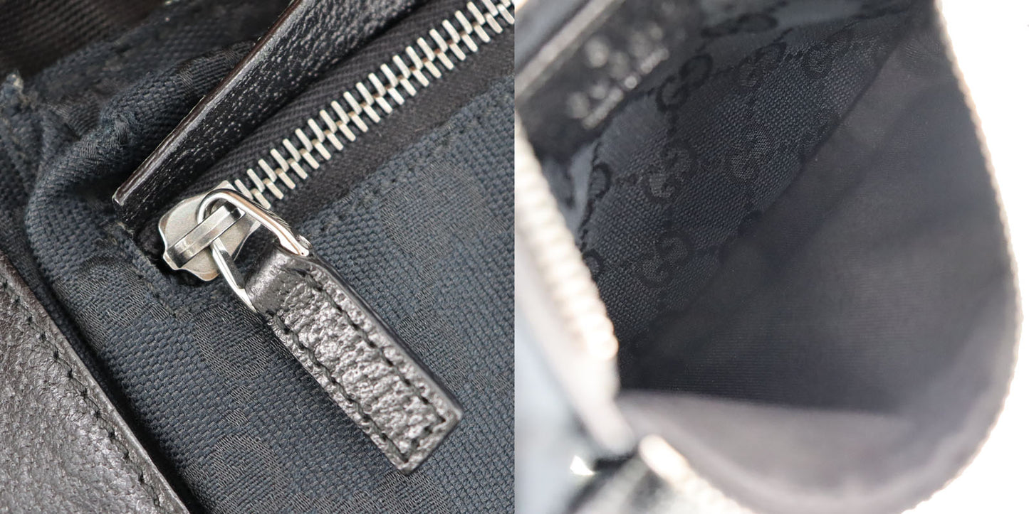 GUCCI Original GG Canvas Fanny Pack Black Canvas #BP470