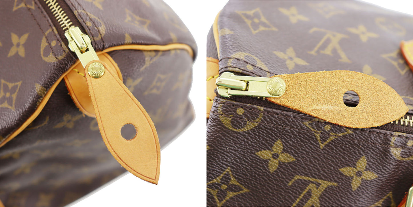 Louis Vuitton LV Speedy 35 Handbag Monogram Leather M41524 #BK581