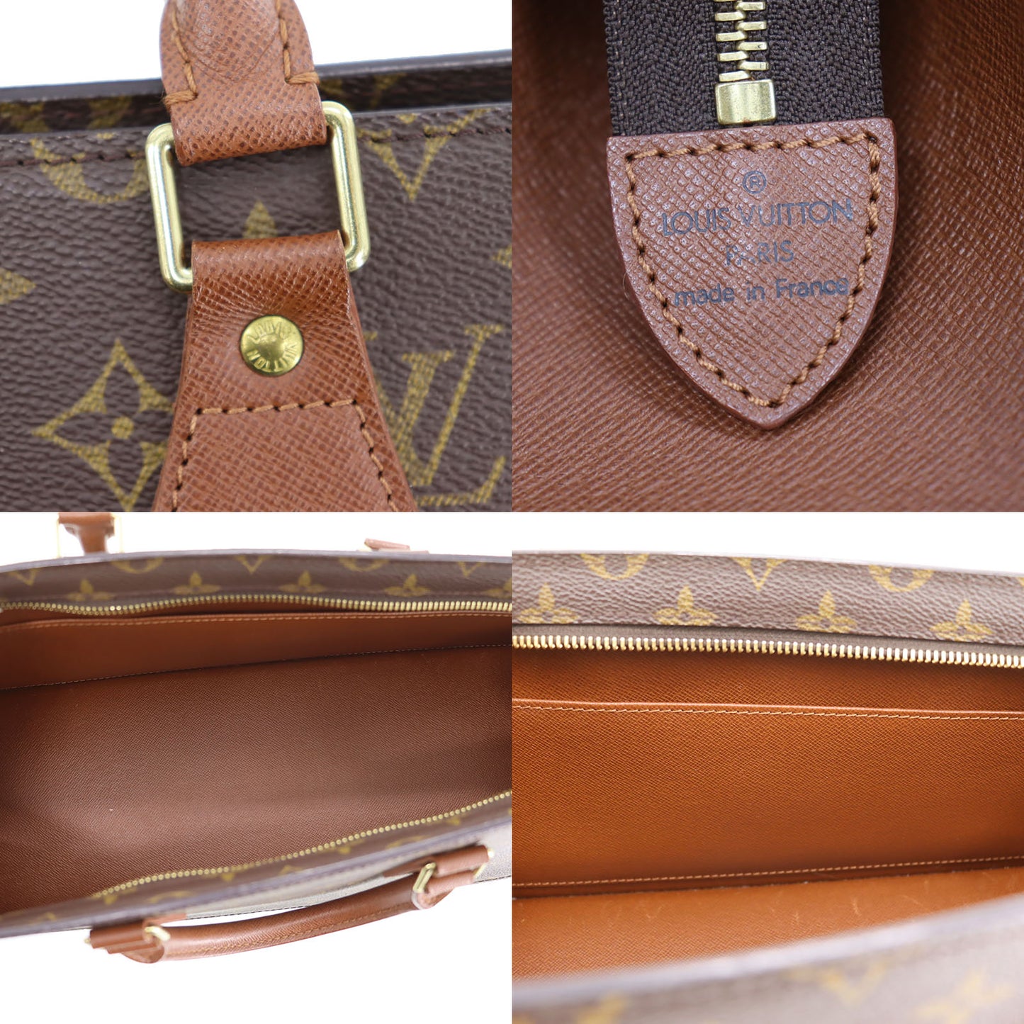 LOUIS VUITTON LV Sac Triangle Handbag Monogram Leather M51360 #CK673