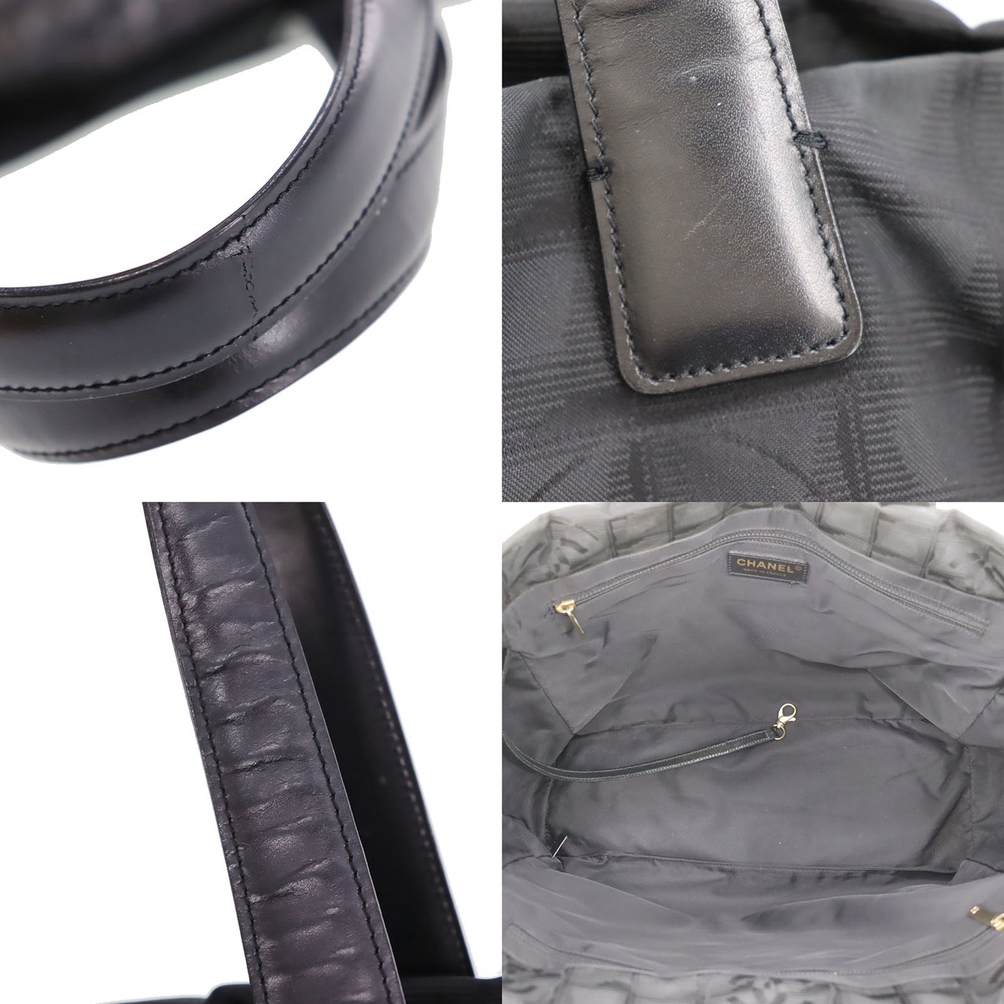 CHANEL New Travel Line Shoulder Tote Bag Nylon JUNK #CK487