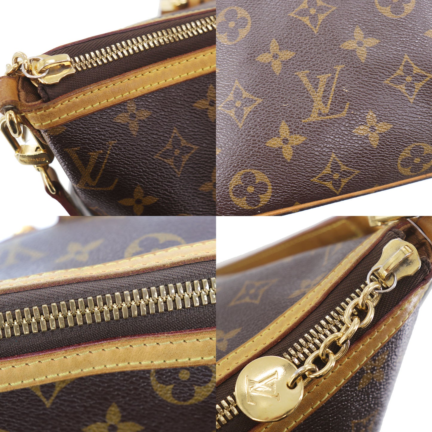 LOUIS VUITTON LV Palermo GM Shoulder Tote Bag Monogram M40146 #AH416