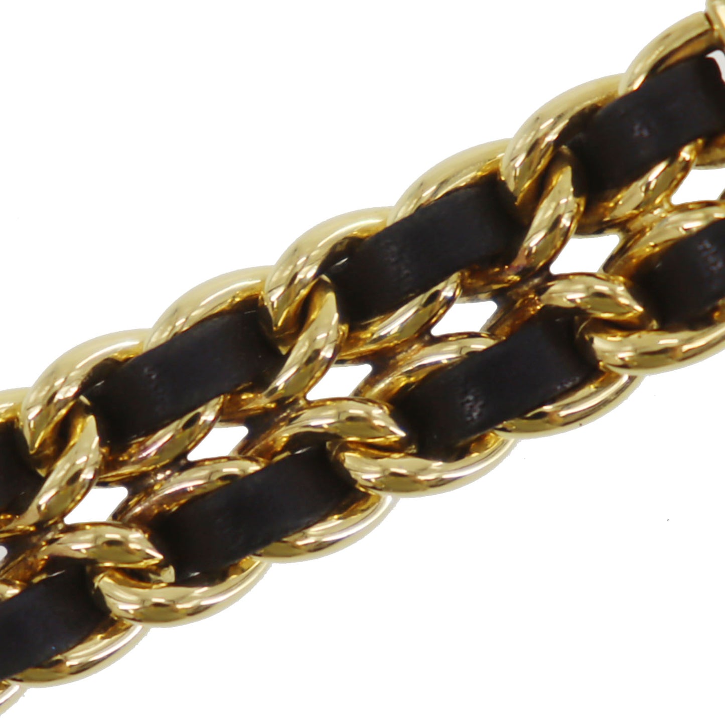 CHANEL Premiere Discontinued Wristwatches L Gold Black Quartz #CO501