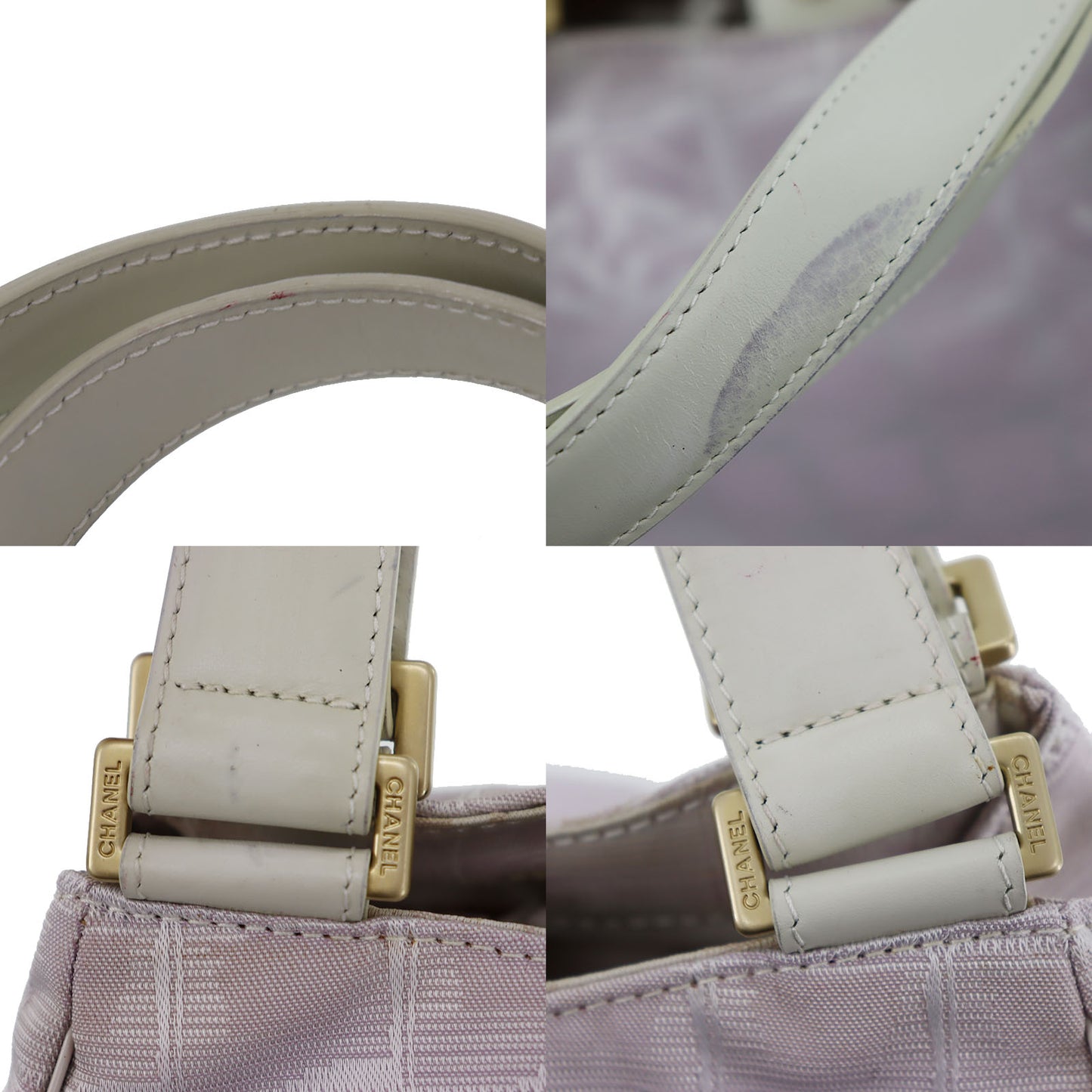 CHANEL New Travel Line Baby Pink Tote Handbag Nylon #CN8