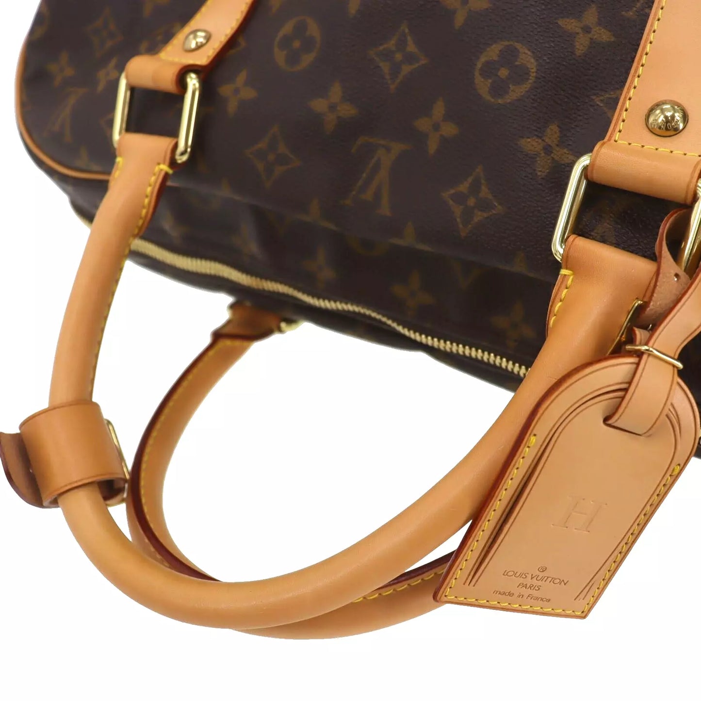 Louis Vuitton LV Carryall Boston Handbag Monogram Leather M40074 #EC574
