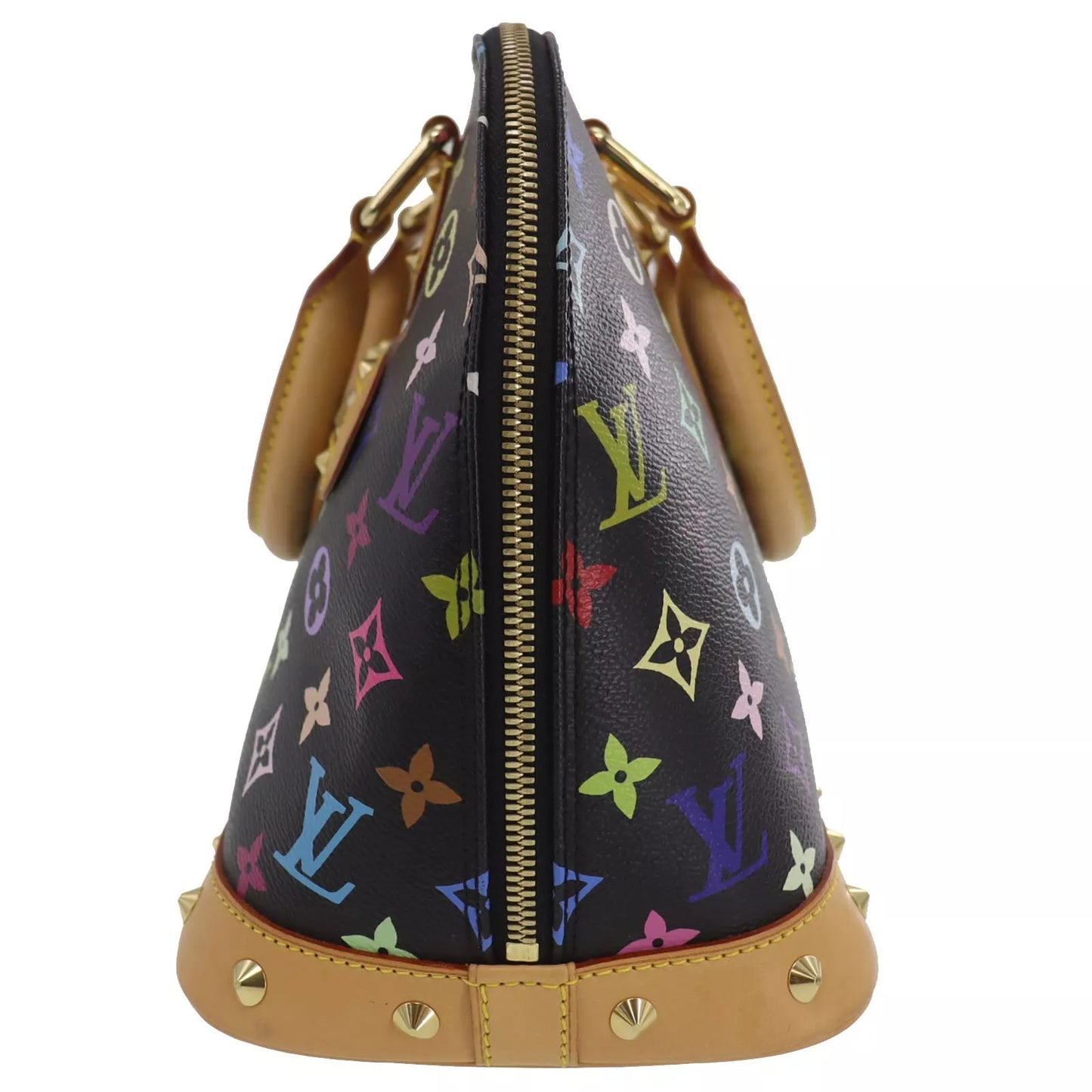 Louis Vuitton LV Alma PM Multicolor Noir Handbag Monogram M40444 #ED376