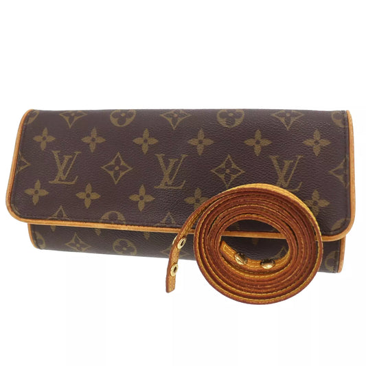 Louis Vuitton LV Pochette Twin GM Shoulder Bag Monogram M51852 #AF356