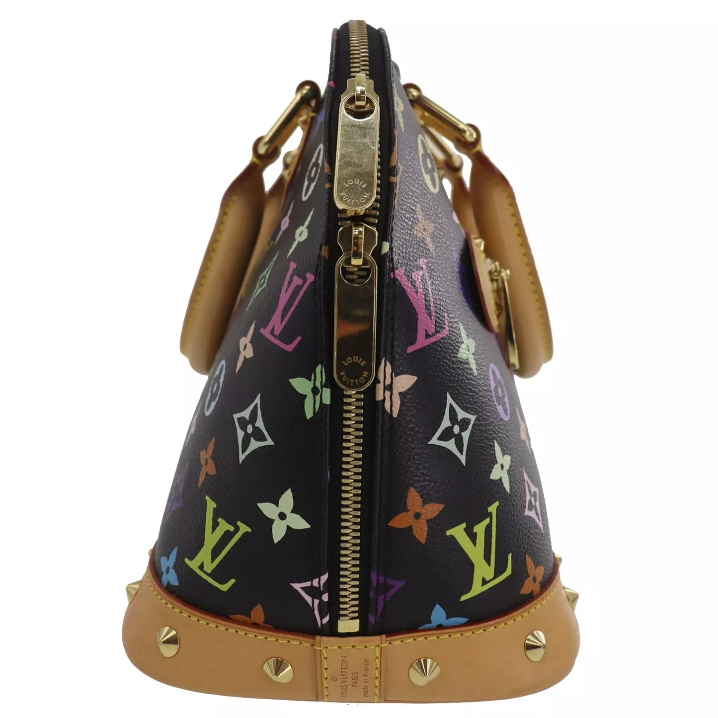 Louis Vuitton LV Alma PM Multicolor Noir Handbag Monogram M40444 #ED376