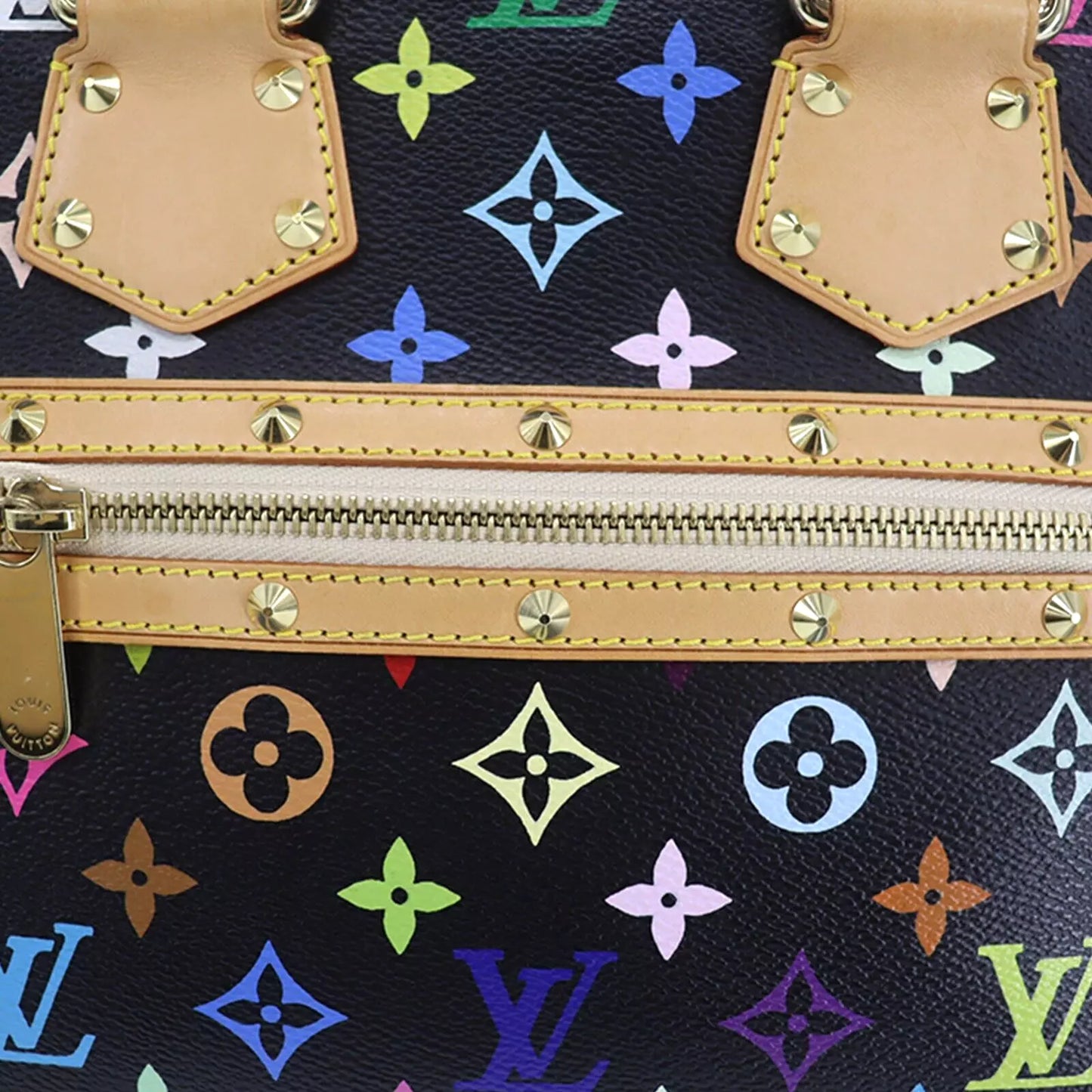 Louis Vuitton LV Alma PM Multicolor Noir Handbag Monogram M40444 #ED376
