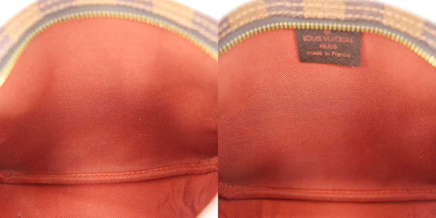 LOUIS VUITTON Trousse Makeup Handbag Pouch Damier N51982 #AG822