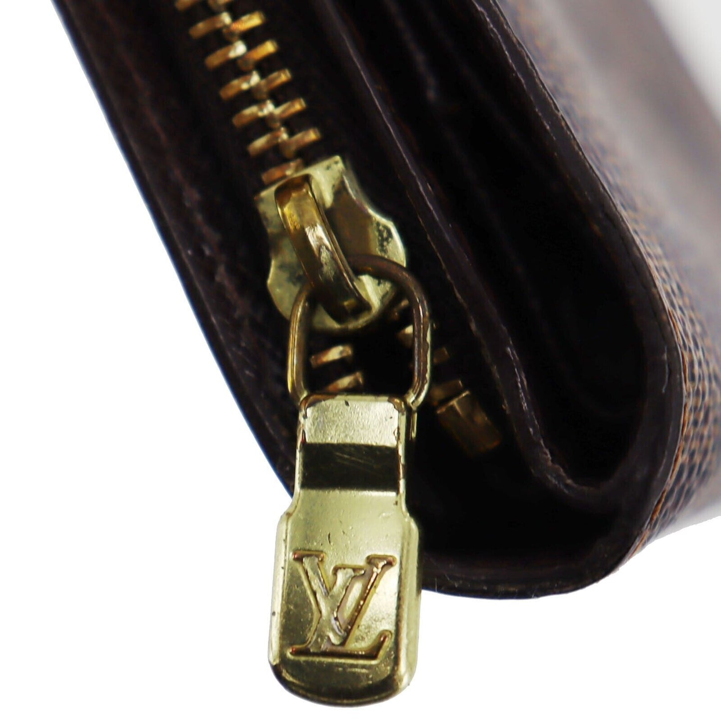 LOUIS VUITTON Compact Zip Bifold Wallet Damier Brown N61668 #AH287