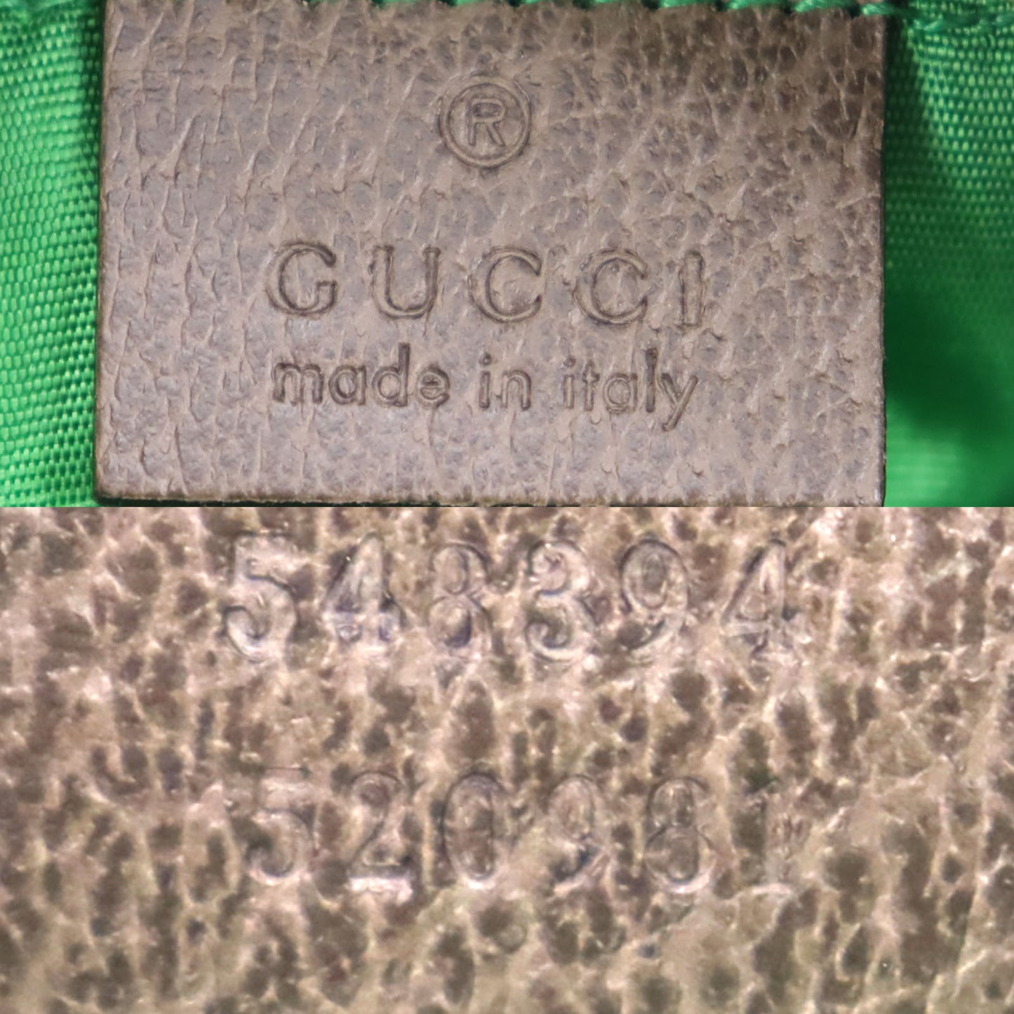 GUCCI Marment Pouch Brown PVC Leather #AG278