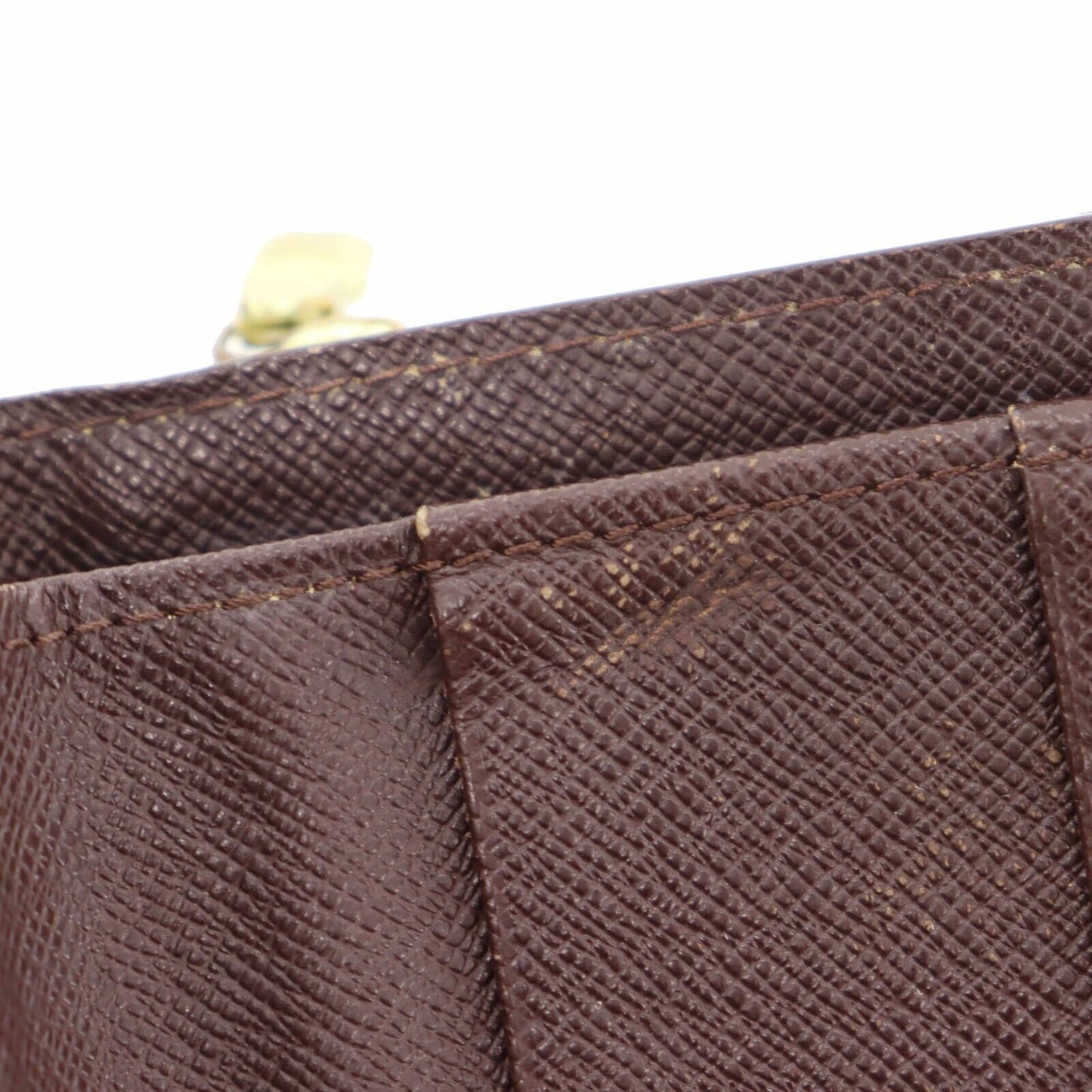 LOUIS VUITTON Compact Zip Bifold Wallet Damier Brown N61668 #AH287