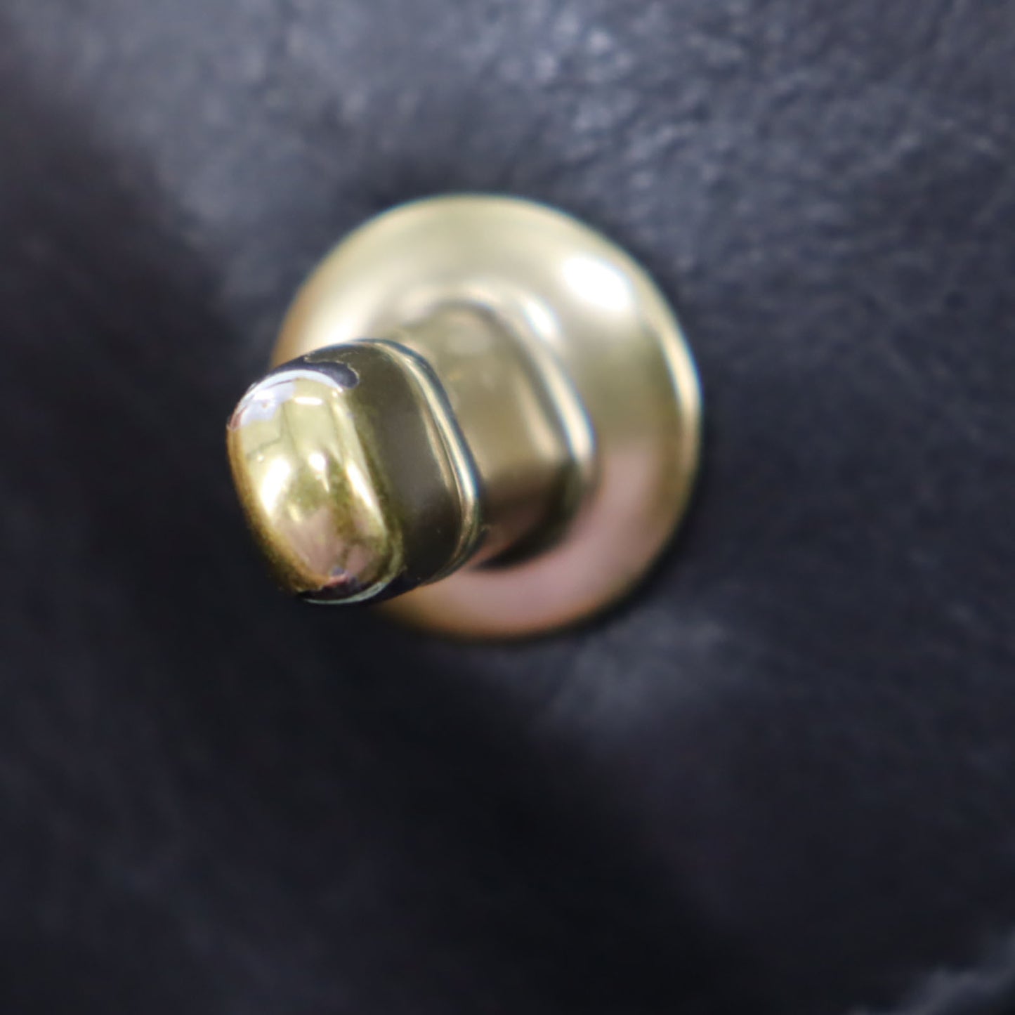 CHANEL CC Logo HandBag Black Leather #AH72