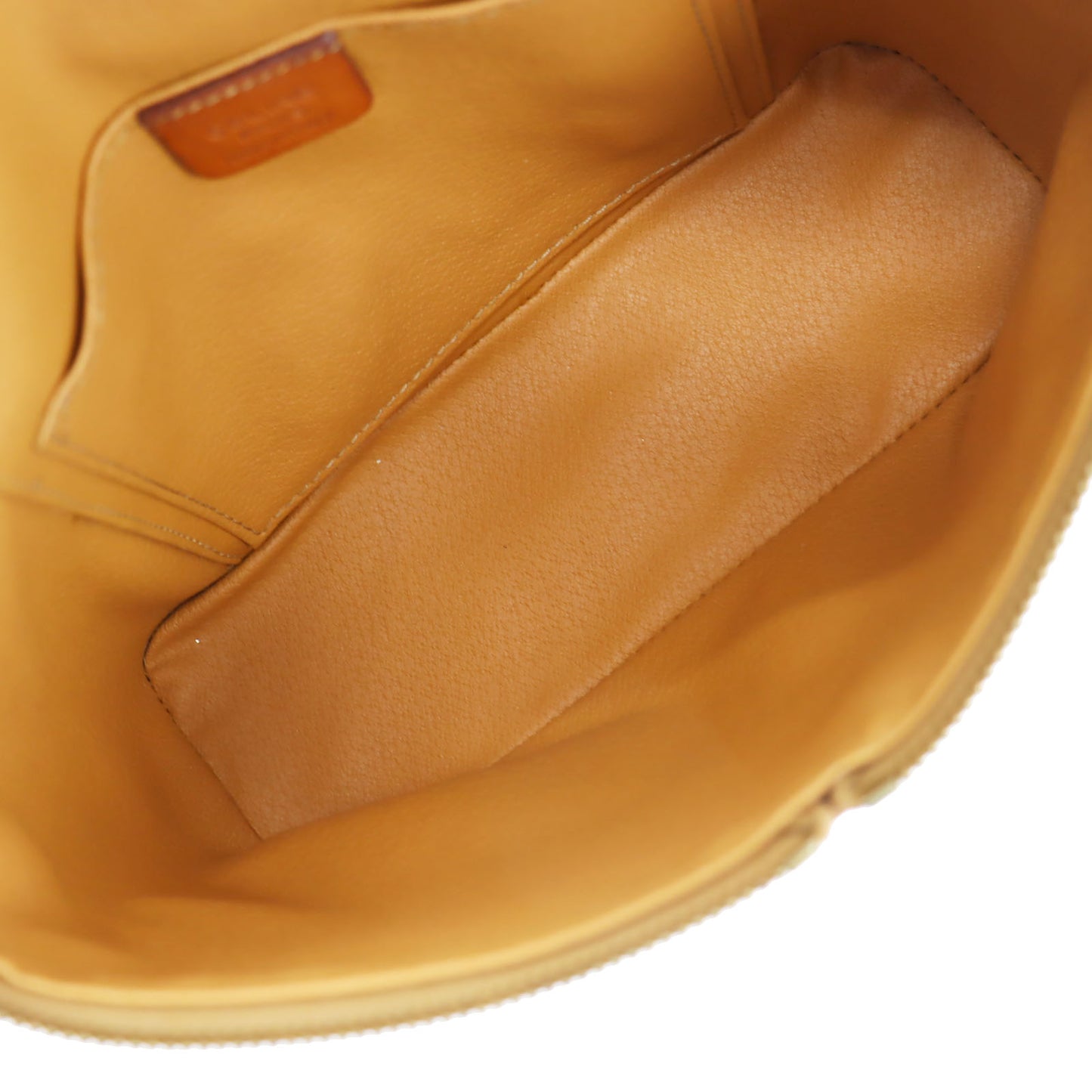 CELINE Macadam Pattern Shoulder HandBag Brown PVC Leather #AH220