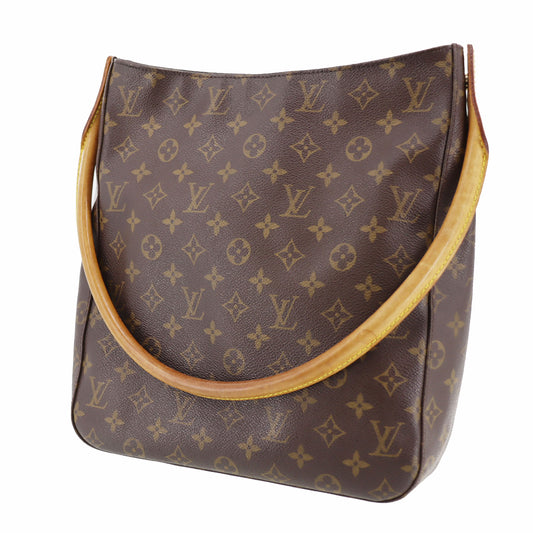 LOUIS VUITTON Looping GM Shoulder Bag Brown Monogram Canvas M51145 #AH431