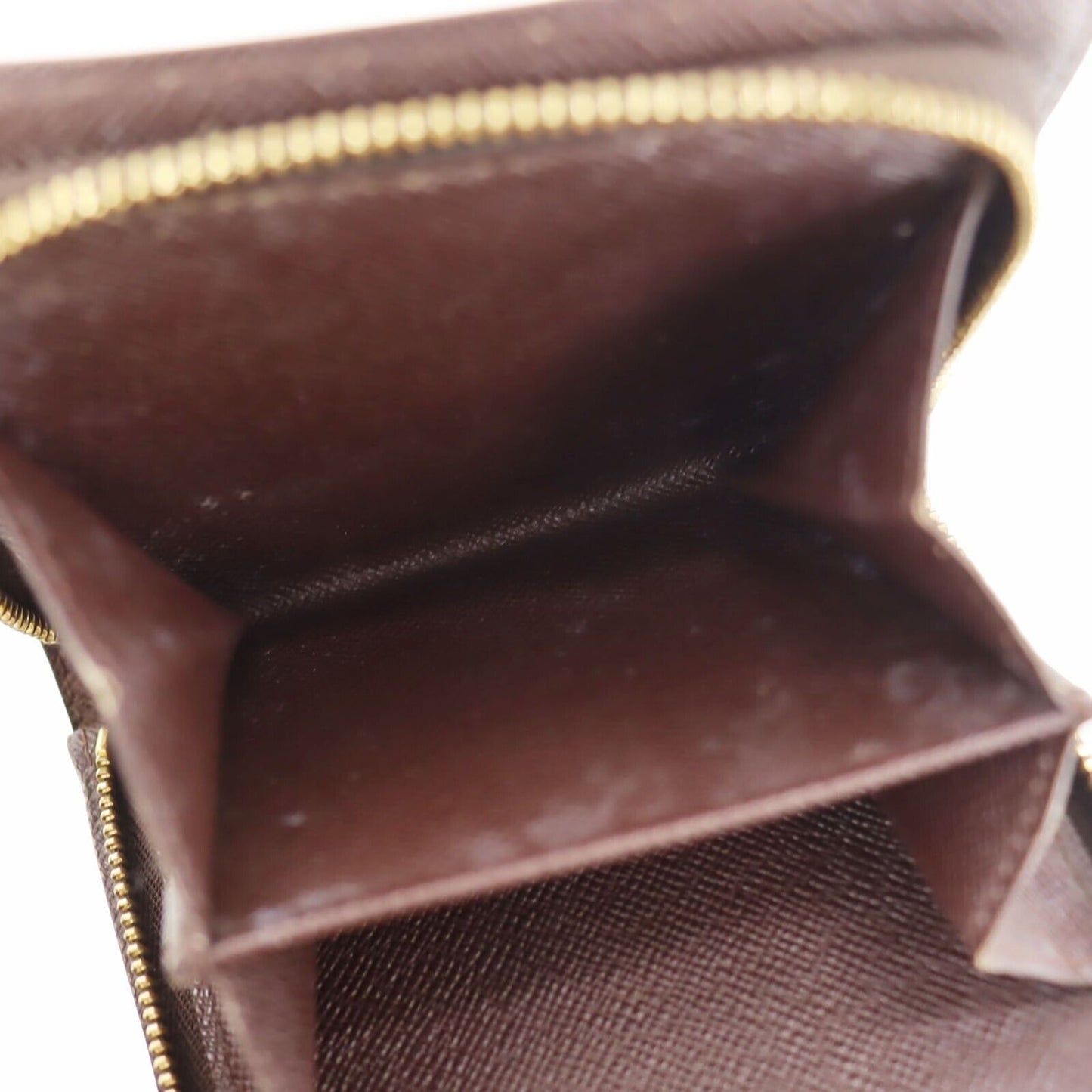 LOUIS VUITTON Compact Zip Bifold Wallet Damier Brown N61668 #AH287
