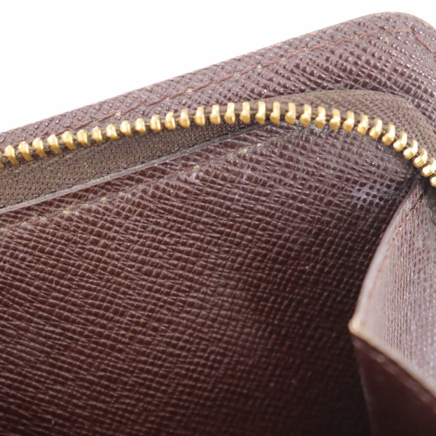 LOUIS VUITTON Compact Zip Bifold Wallet Damier Brown N61668 #AH287